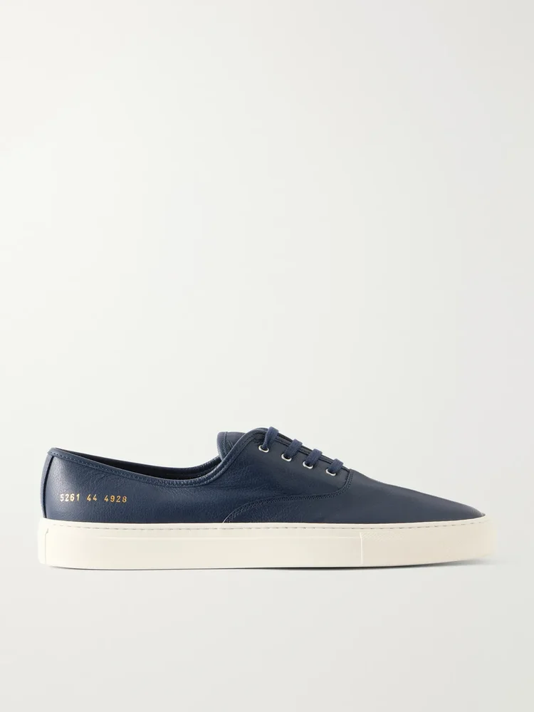 Deck Full-Grain Leather Sneakers