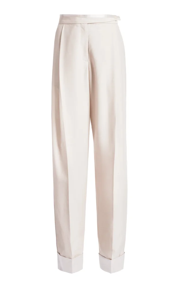 Rowan Sateen Wide-Leg Pants