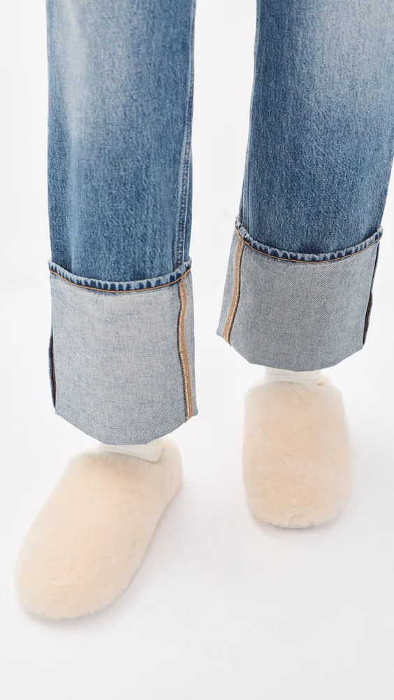Elea Fluffed Slip-On Slippers