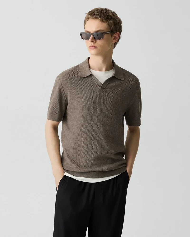 Lotus Cotton-Jersey Polo Shirt