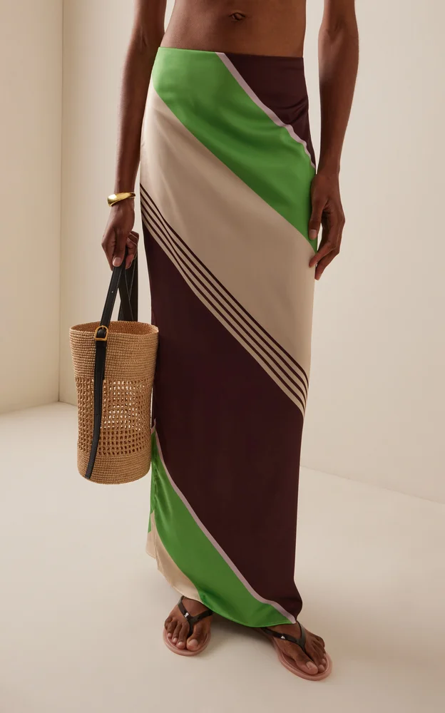 Renata Satin Maxi Skirt