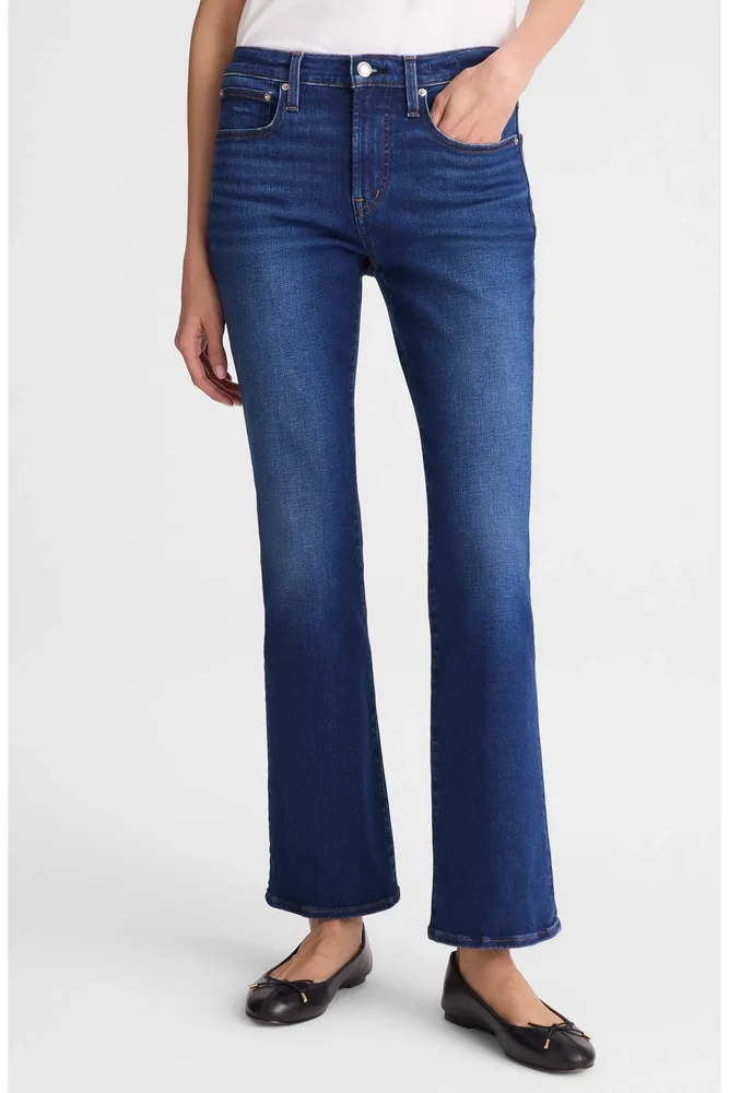 The Short Crop Flare Jeans