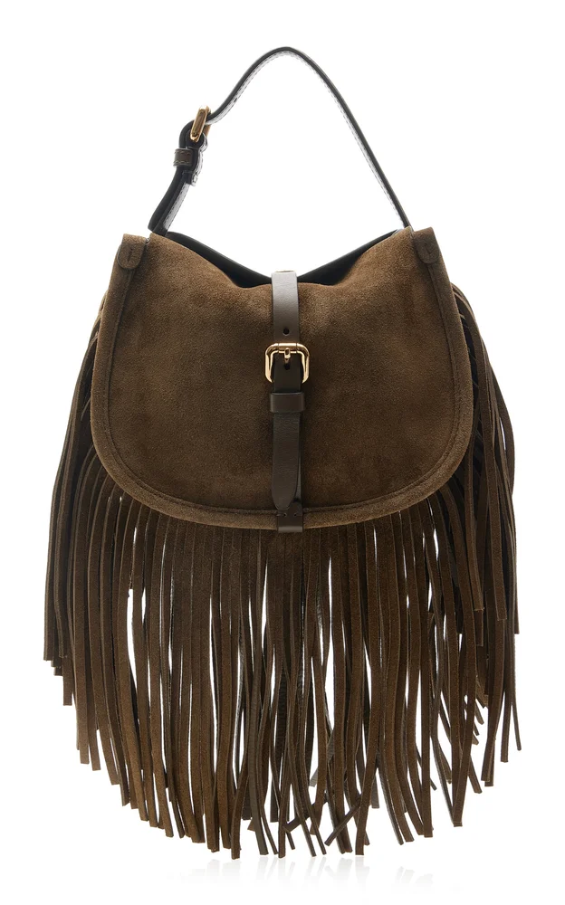 Small Pony Suede Crossbody Bag