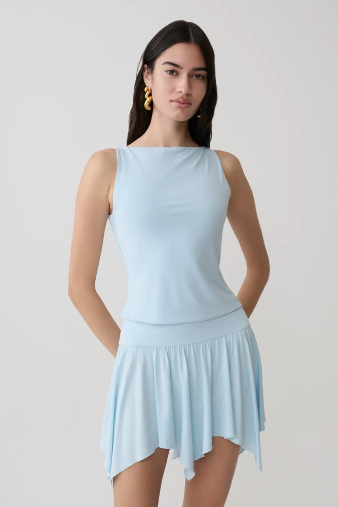 Nicolette Sleeveless Tank Top - White