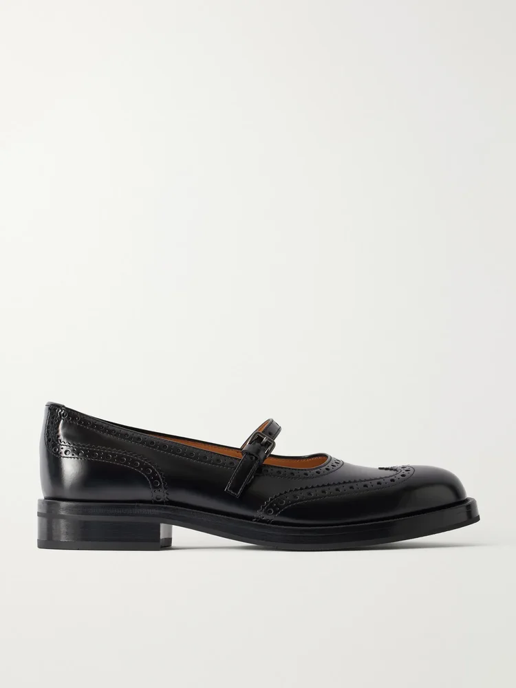 Sheila leather Mary Jane flats