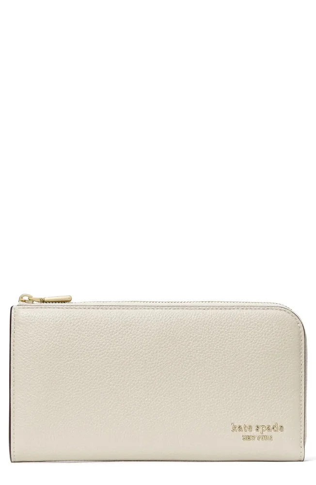 Devin Pebble Leather Zip Wallet