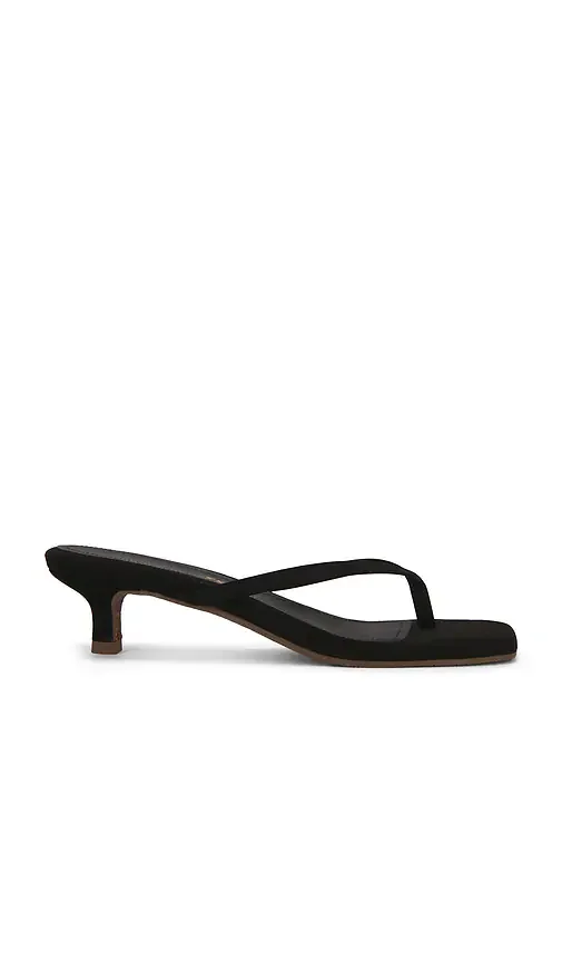Julia Square Toe Suede Flip Flop