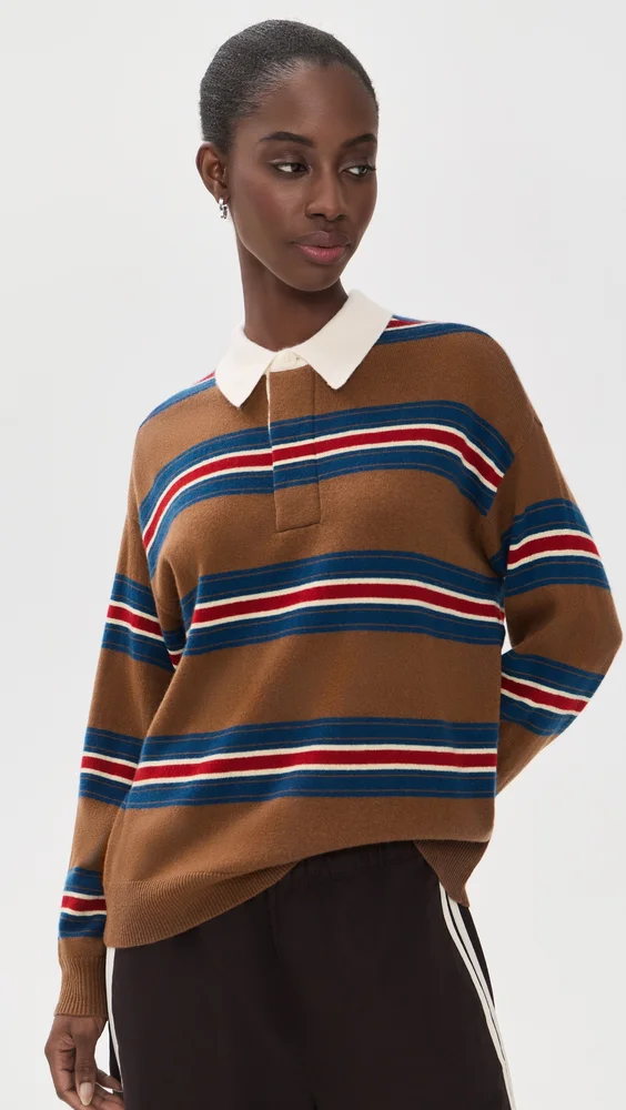 Michael Cashmere Polo Sweater