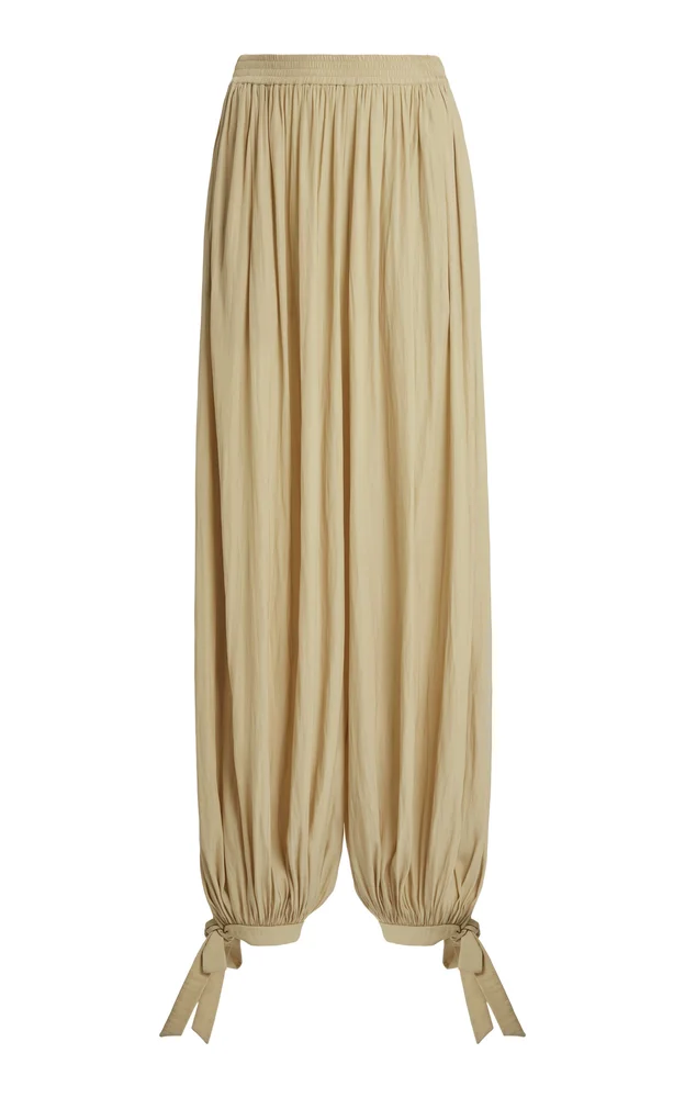 Washed Satin Bloomer Pants