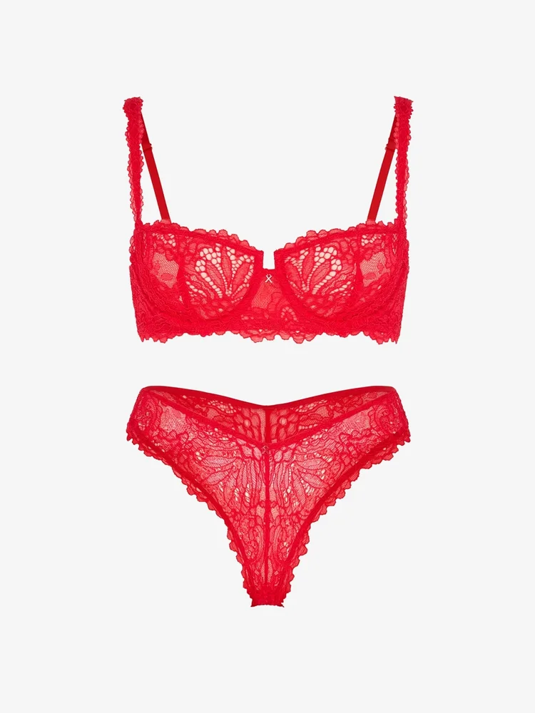 Romantic Corded Lace 2-Piece Set