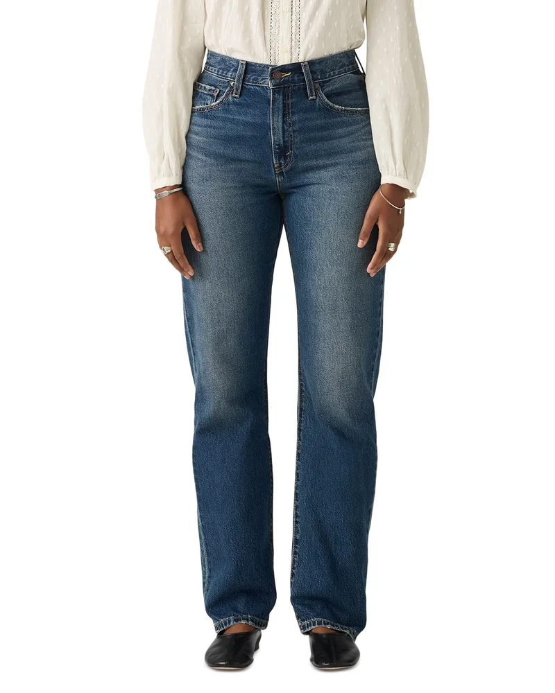 Jennae High Rise Straight Leg Camo Print Jeans
