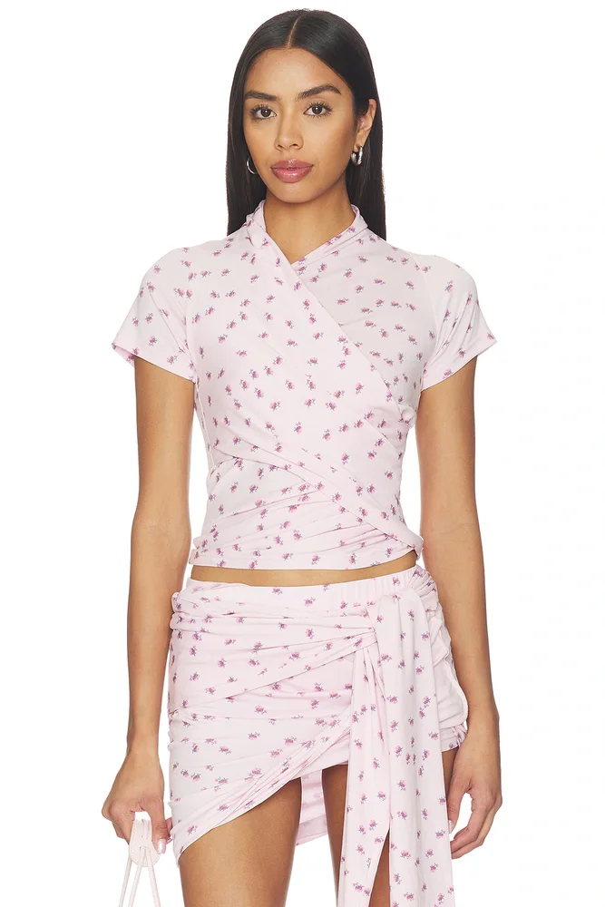Asymmetrical Ruffle T-Shirt
