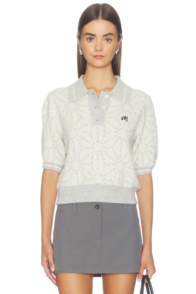 Mikayla Sashiko Polo Shirt