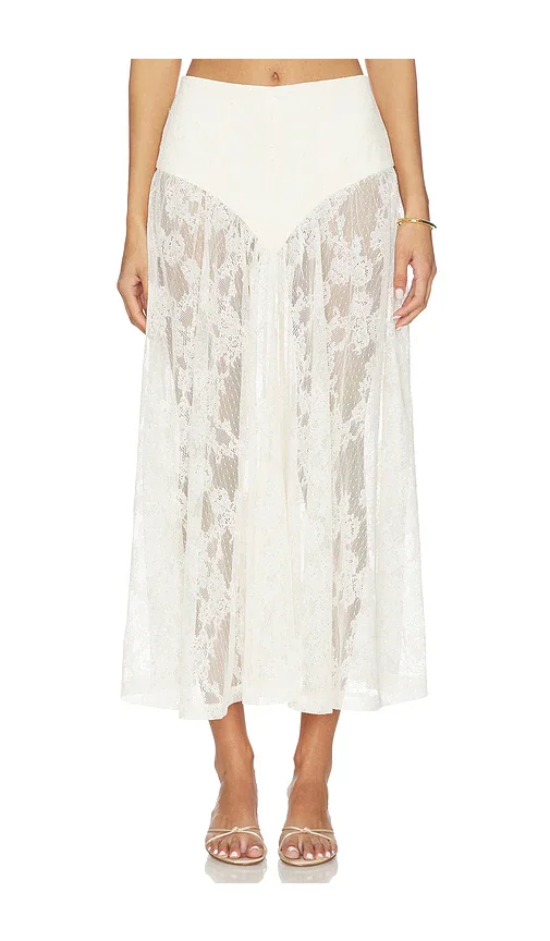 Hildie High Waisted Midi Skirt Bardot