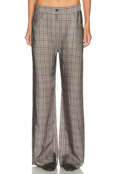 Poltana Check Fluid Trouser