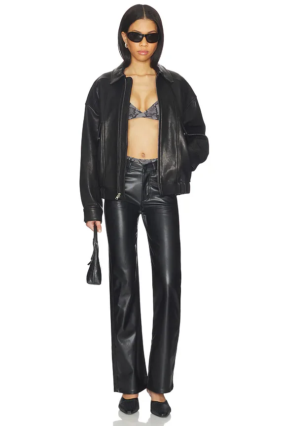 Plain Leather Pant
