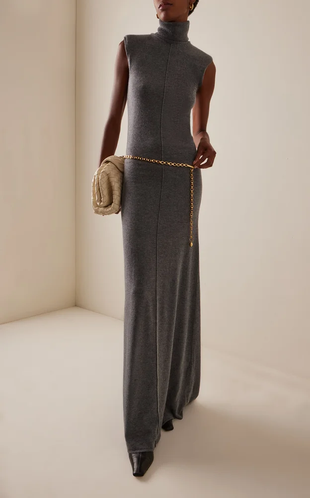 x Camille Charrière Wool-Cashmere Maxi Dress