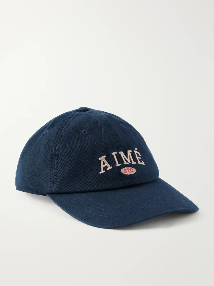 Nyc Logo-Embroidered Cotton Cap