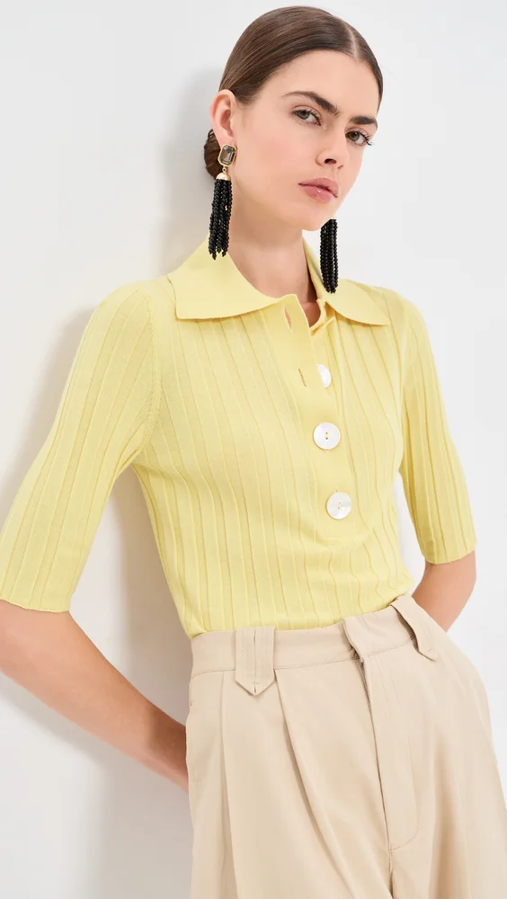 Sugarman Polo Knit Top