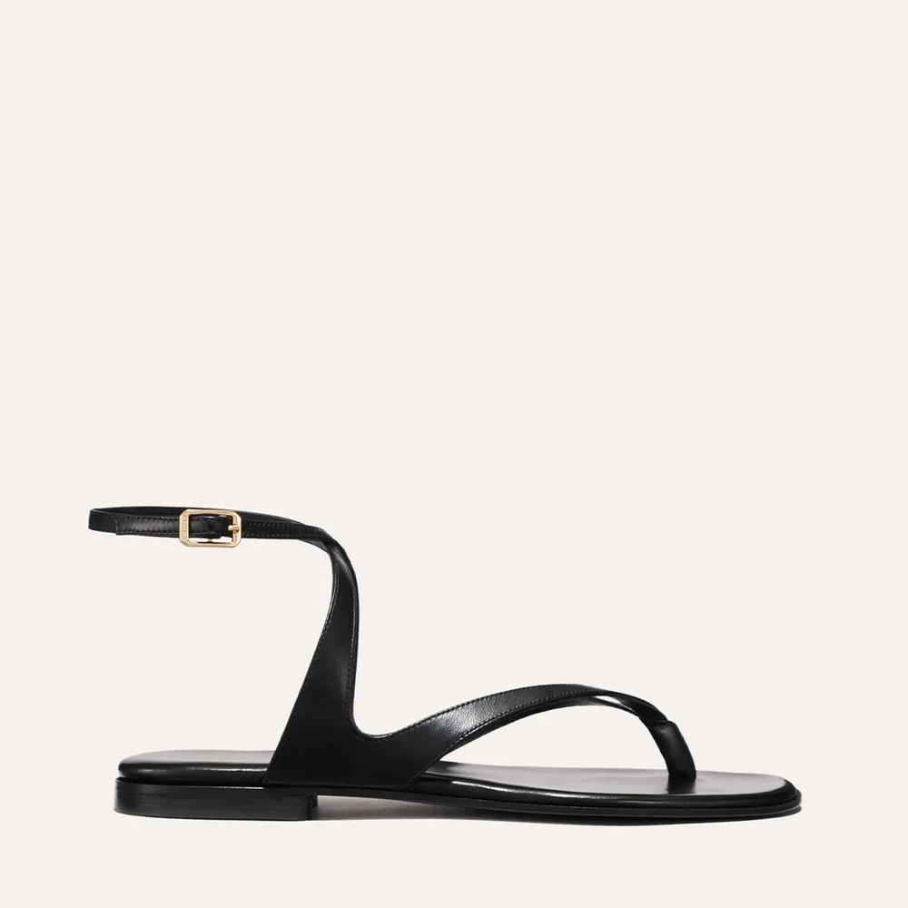 Palermo Sandal - Black Nappa