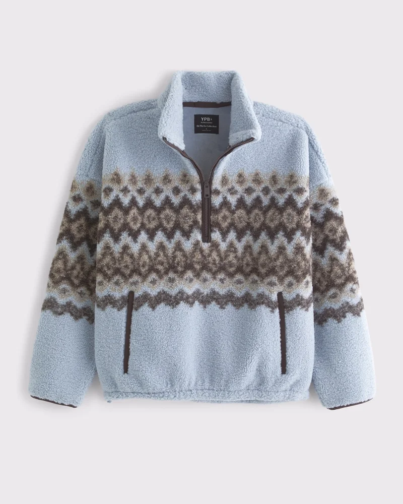On The Go Sherpa Half-Zip Sweatshirt