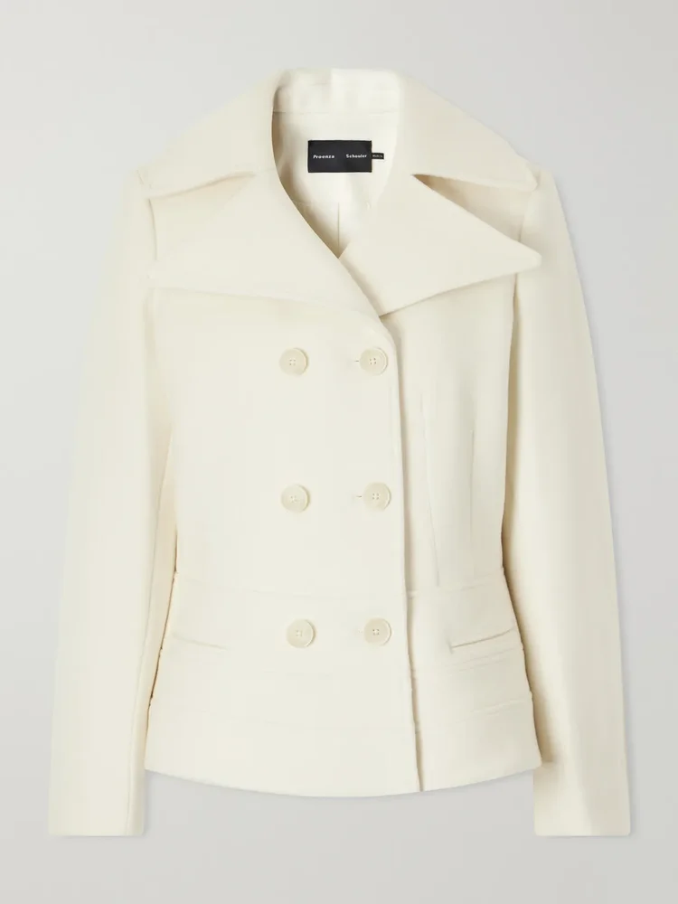 Romane double-breasted wool-blend jacket
