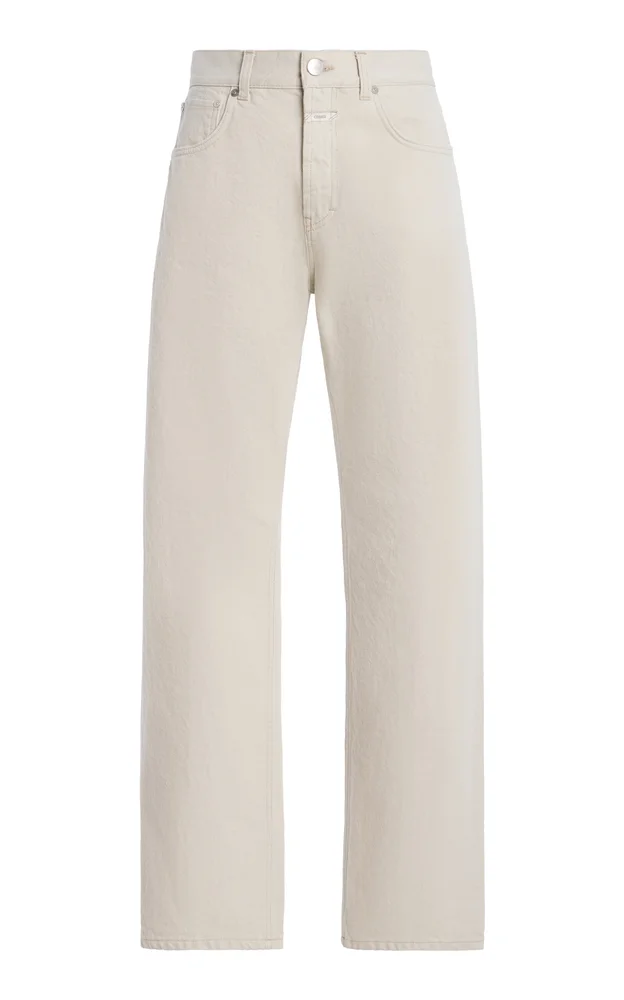 Jonta Selvedge Mid-Rise Straight-Leg Jeans