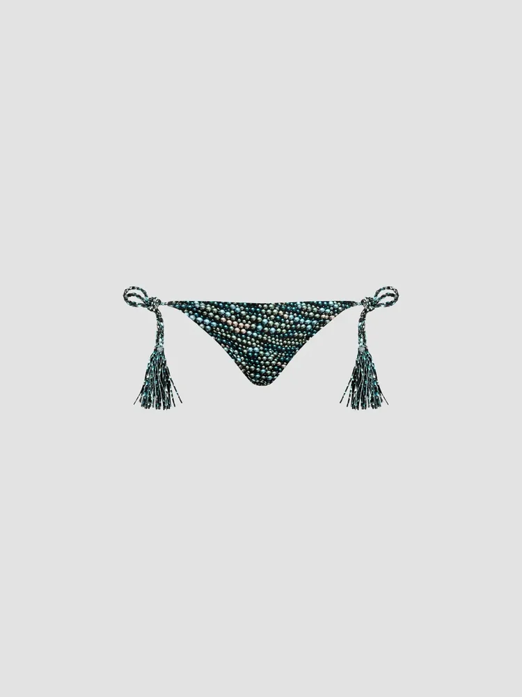 Abstract Side-Tie Bikini Bottom
