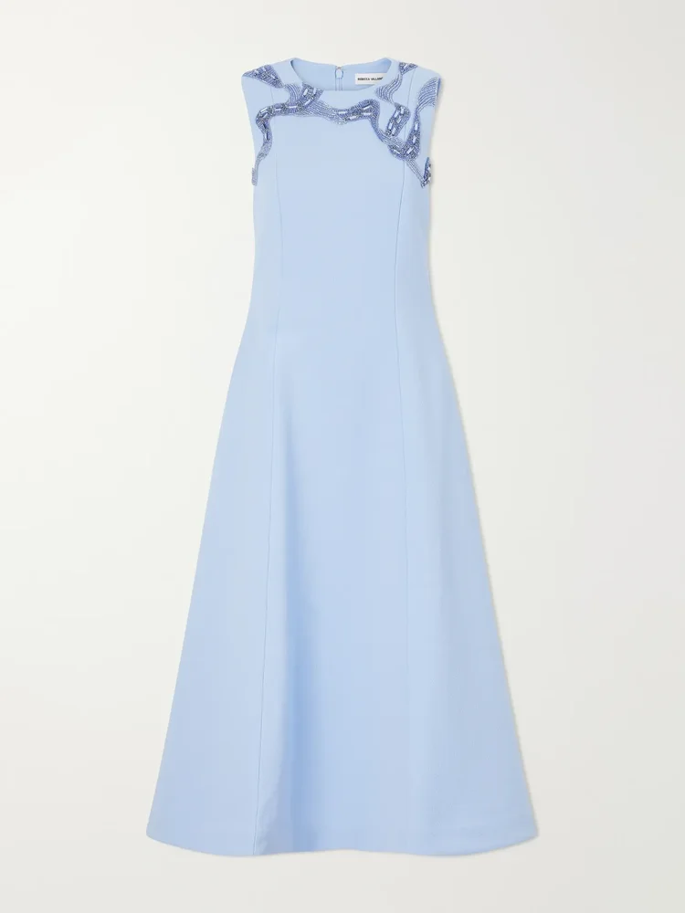 Aylin embellished cady midi dress