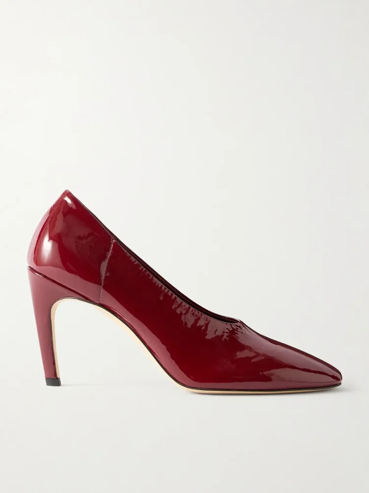 85 patent-leather pumps