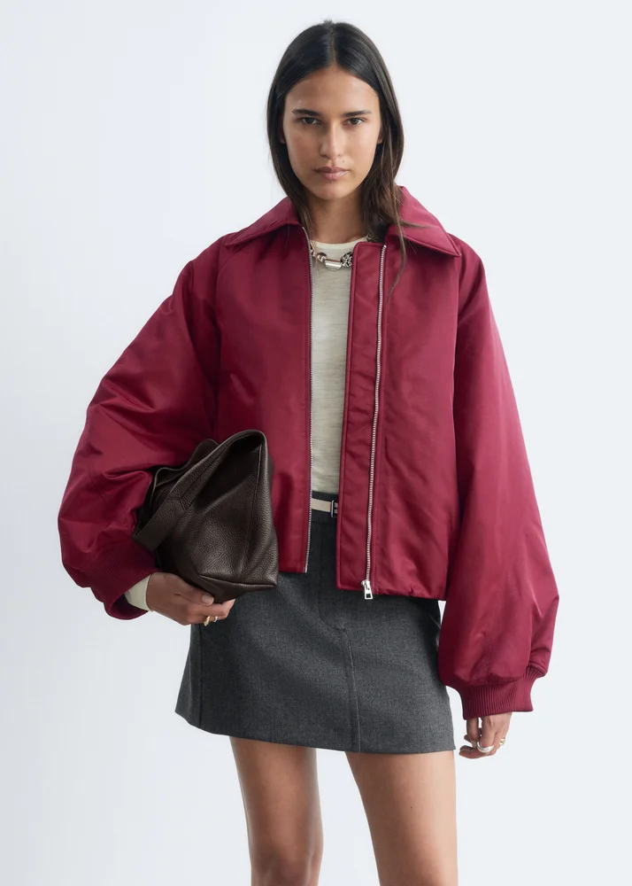 Collared Bomber Jacket