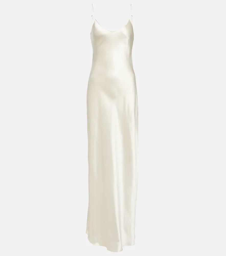 Cami silk satin maxi dress