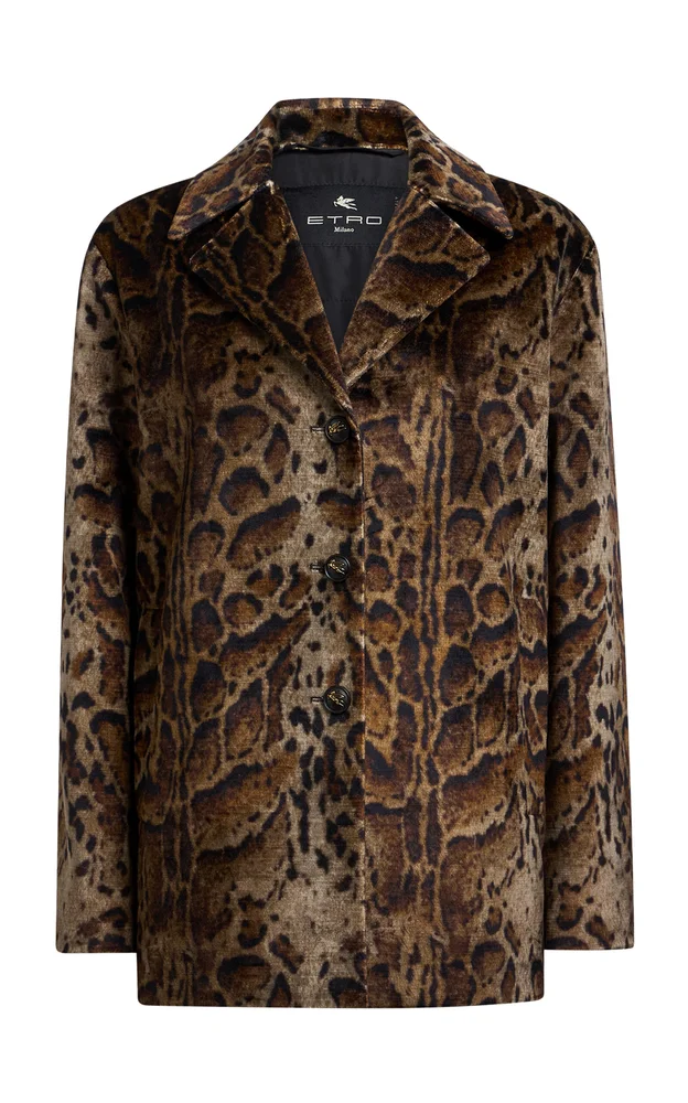 Printed Cotton-Blend Jacket