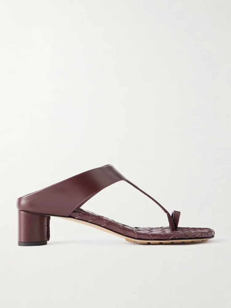 Livia Intrecciato leather sandals