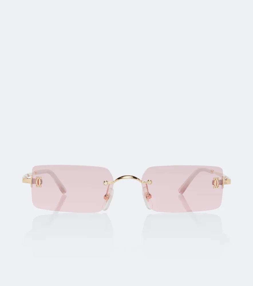 C De Cartier Rectangular Sunglasses
