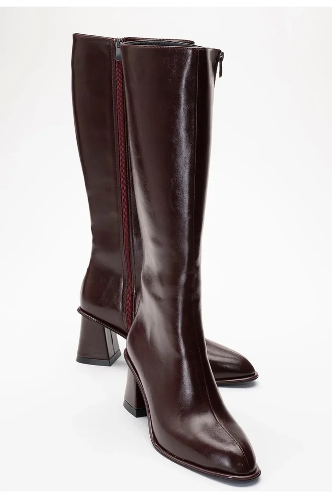 Paradis Block Heel Knee High Boot