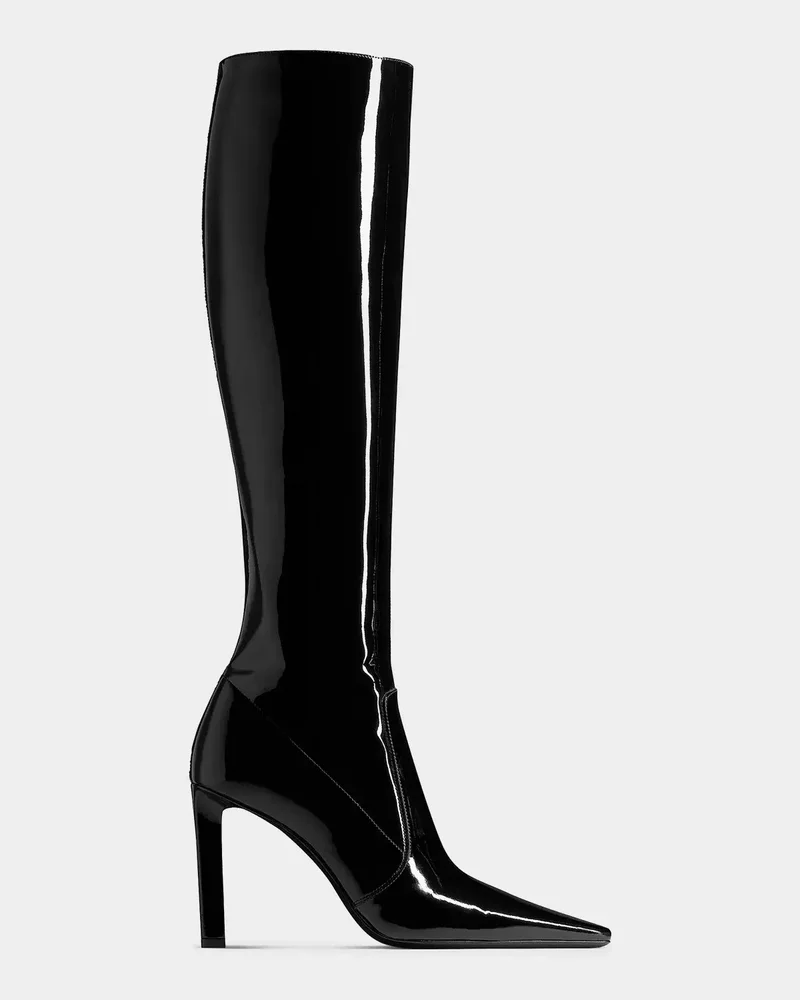 Francoise Patent Leather Knee-High Boots