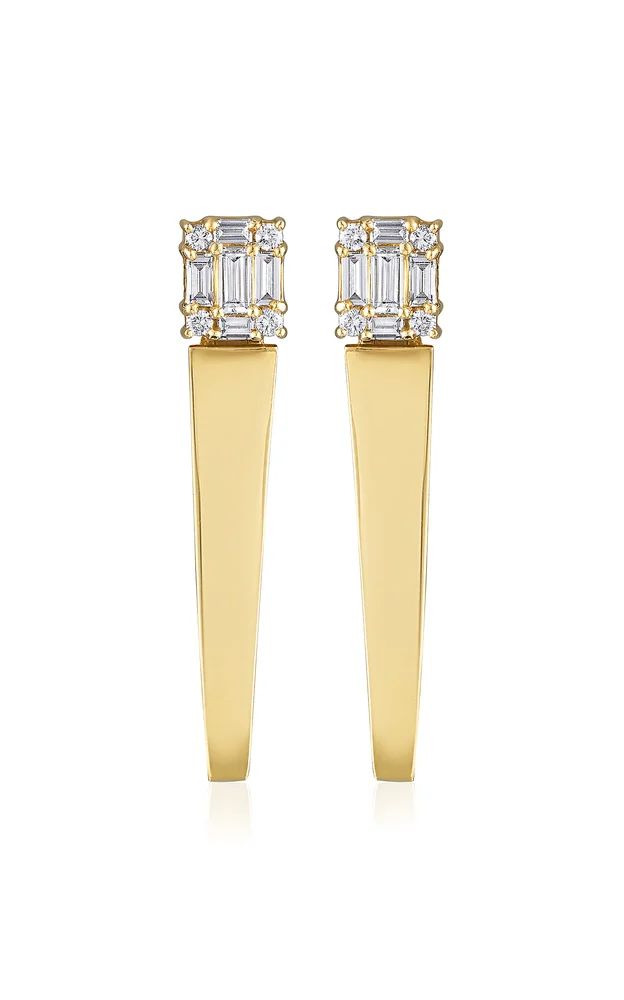 Clarity 18K Yellow Gold Diamond Earrings