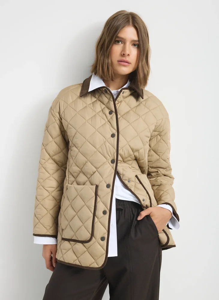 Oslo Oversized Quilted Barn Jacket