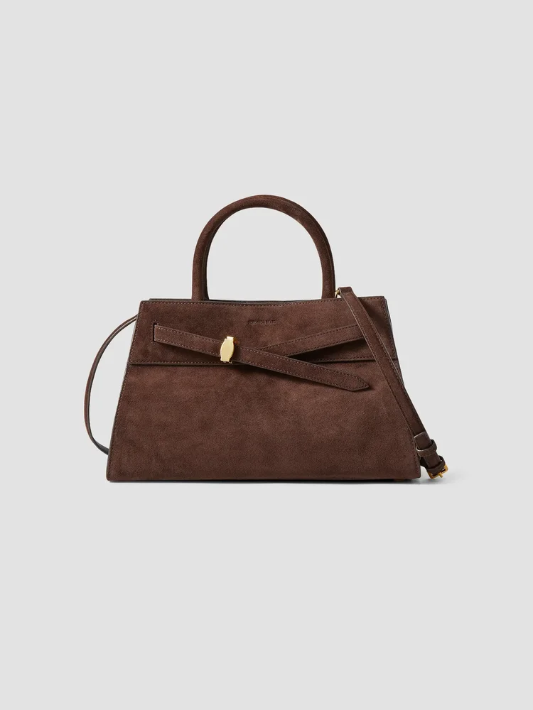 Dash Suede Top Handle Bag