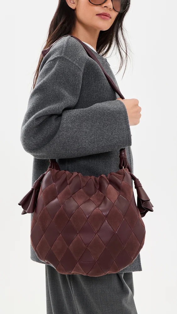 Cloud 91 Suede and Leather Hobo Bag