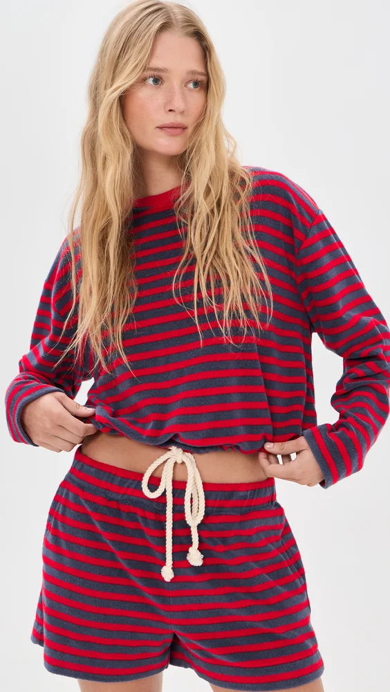 Tie-Waist Top in Terry