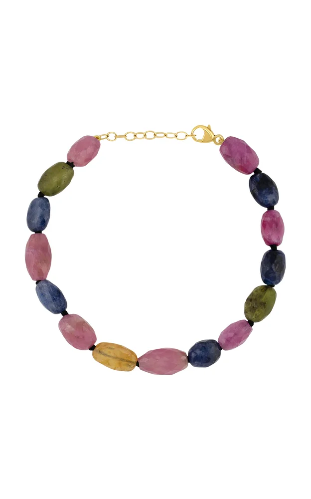 14K Yellow Gold Sapphire Bracelet