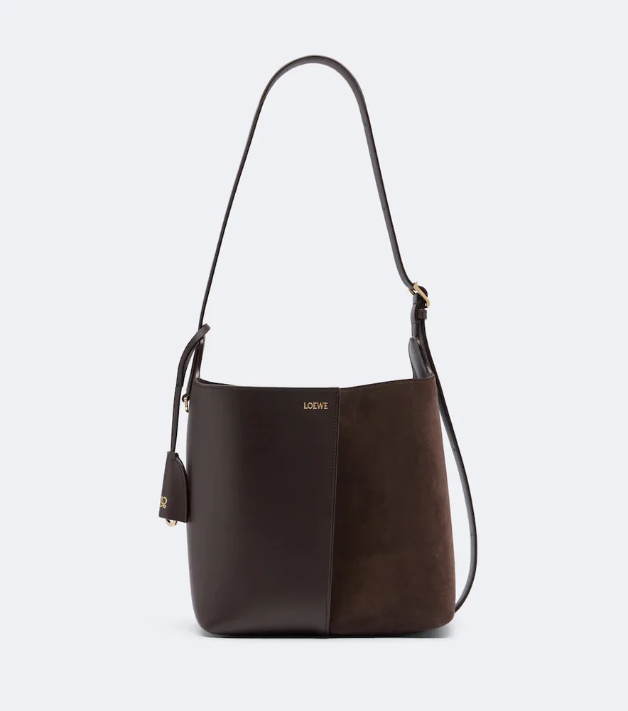 Bilbao Medium leather bucket bag