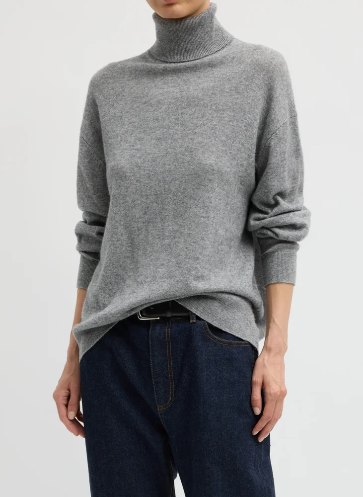 Washable Cashmere Turtleneck Sweater