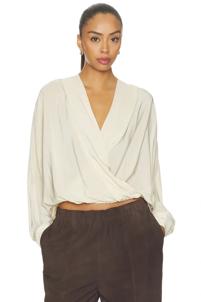 Sisi Silk Hooded Blouse