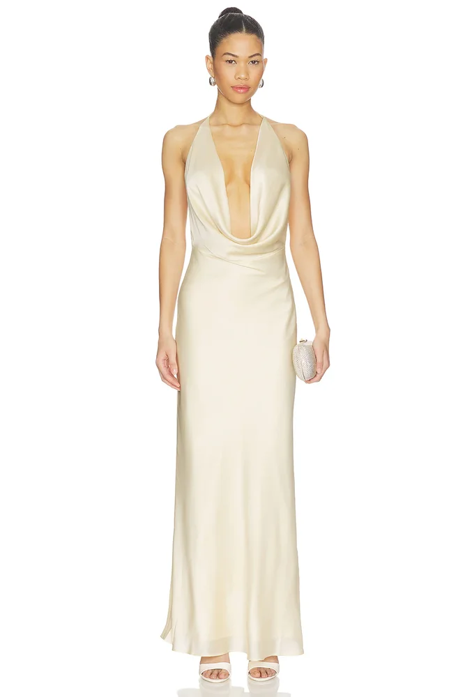Chiffon Halter Dress