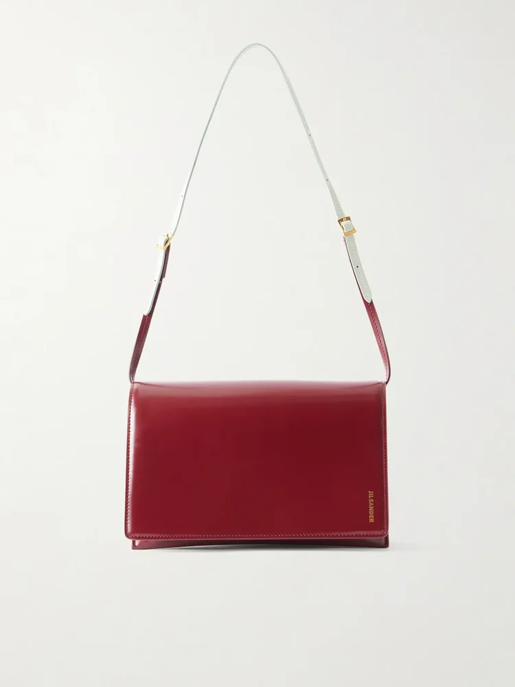 File small leather shoulder bag