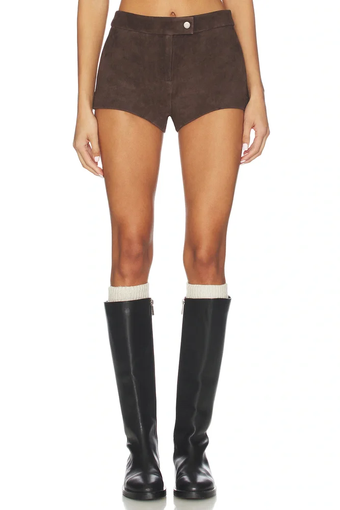 Lena Suede Mini Short