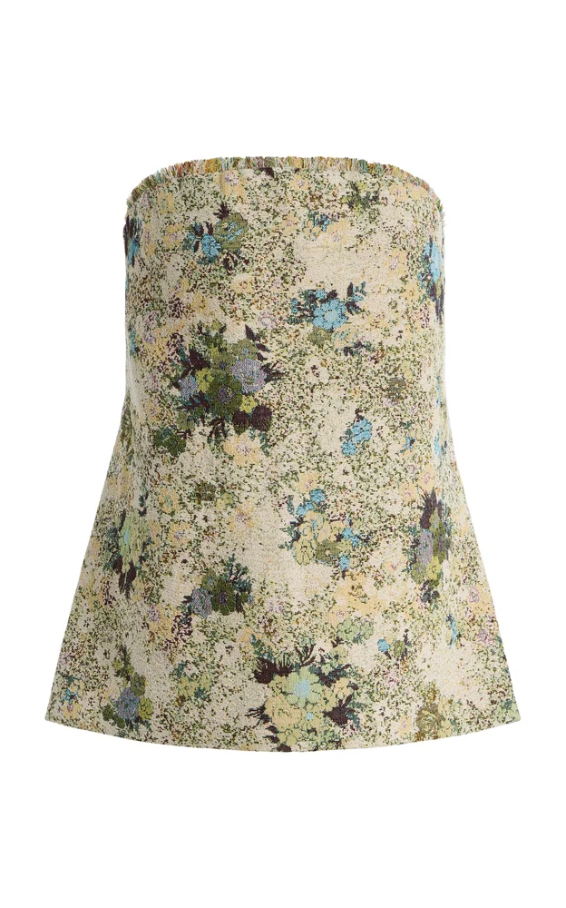 Whitney Backless Jacquard Top